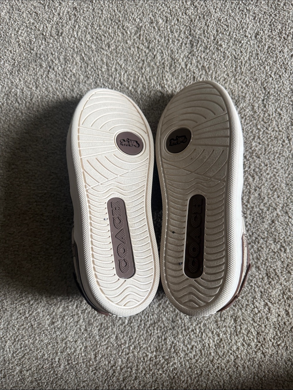 Coach Signature Slip-On Moccasins in Brown and Tan - Picture 2 of 3